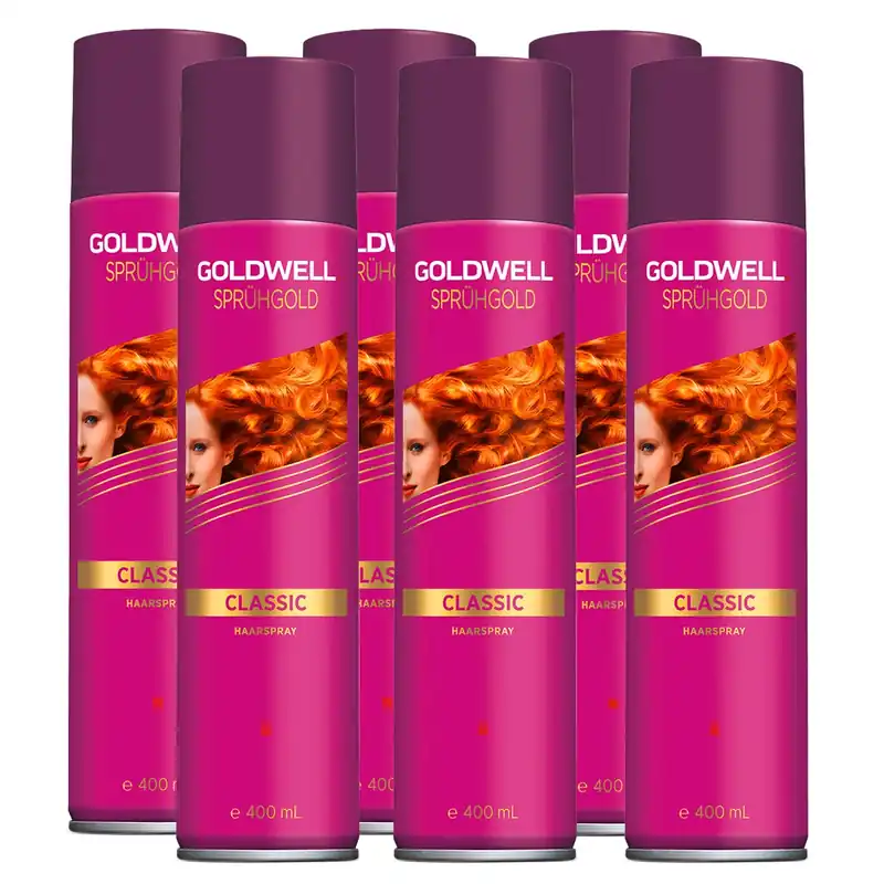 Meistverkauft Sprühgold Classic Haarspray 6er Set Medi Haarstyling-Set 2400 ml
