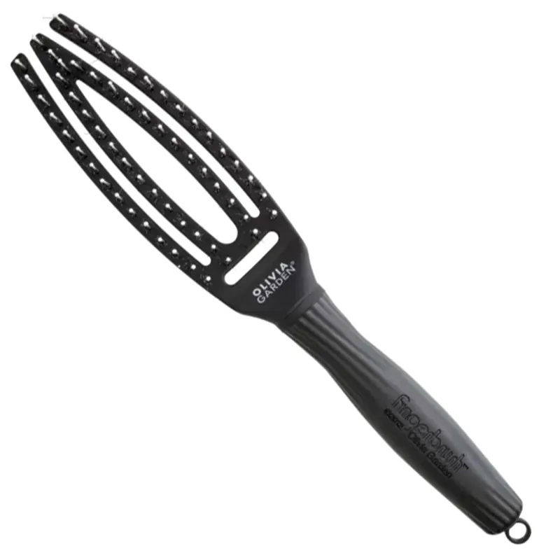 Schnäppchen EcoHair Fingerbrush Combo Black Bürste S