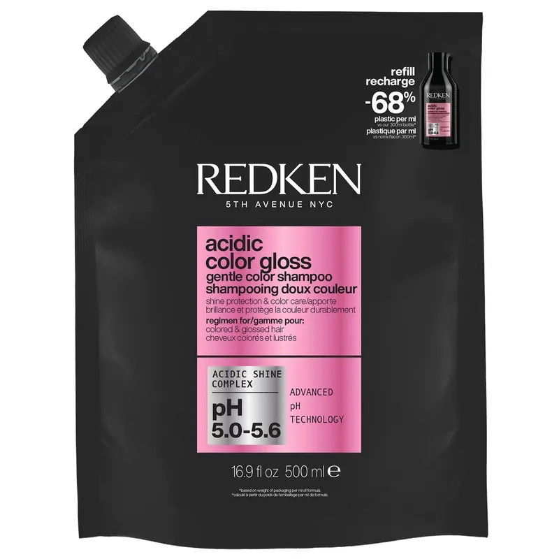 acidic color gloss Shampoo Refill Shampoo 500 ml Echt