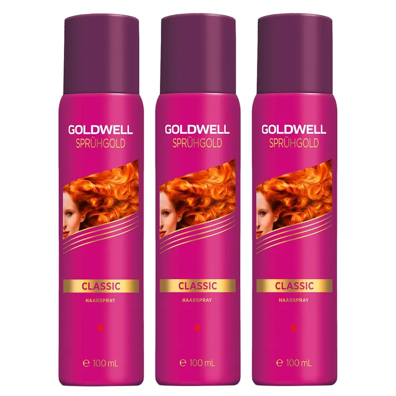 Sprühgold Classic Haarspray 3er Set Mini Haarstyling-Set 300 ml Rabatt