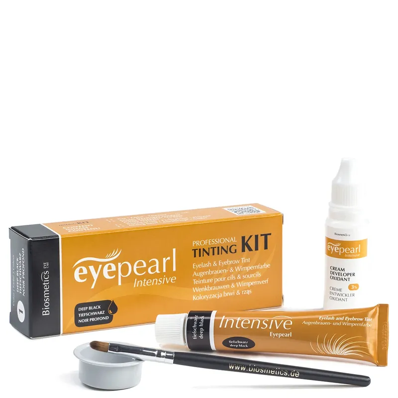 Markenware Intensive Eyepearl Tinting Kit Augenbrauen- und Wimpernfarbe tiefschwarz