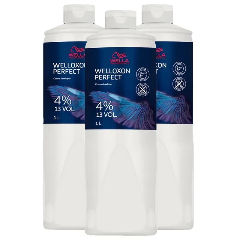 Welloxon Perfect Creme Developer 3er Set 4 % - 13 Vol. Entwickler 3 l Top-Preis