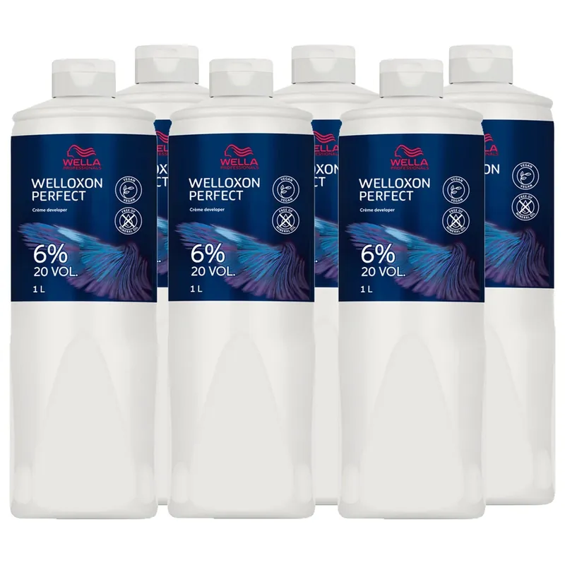 Preis Gesenkt Welloxon Perfect Creme Developer 6er Set 6 % - 20 Vol. Entwickler 6 l