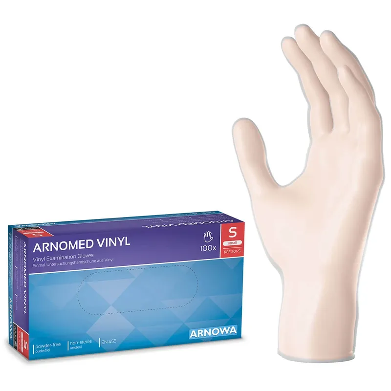ARNOMED Vinyl PF Einmalhandschuhe Handschuhe Größe S Wochenendangebot
