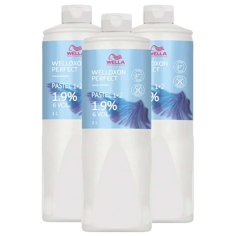 Letzte Chance Welloxon Perfect Creme Developer 3er Set 1,9 % - 6 Vol. Entwickler 3 l