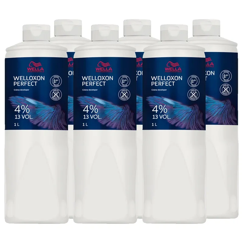Preis Gesenkt Welloxon Perfect Creme Developer 6er Set 4 % - 13 Vol. Entwickler 6 l