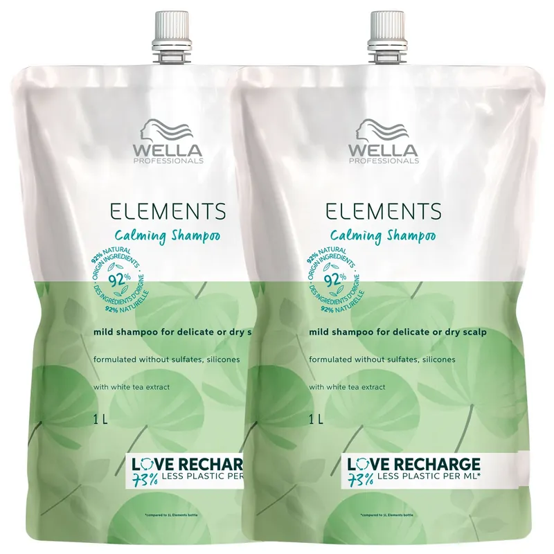 Markenware Elements Calming Shampoo Nachfüllpack Set Haarpflege-Set 2 l