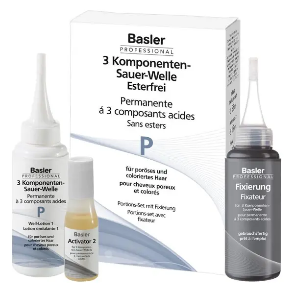 Sofort Bestellen 3-Komponenten Sauer-Welle Portions-Set N, für normales Haar