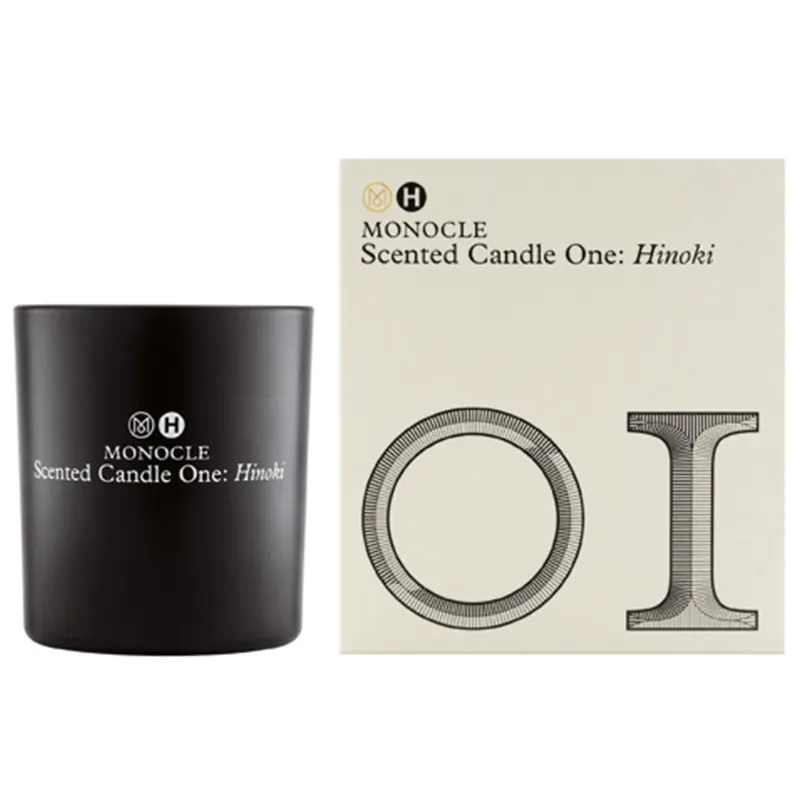 Neu MONOCLE Scented Candle One Hinoki Duftkerze 165 g
