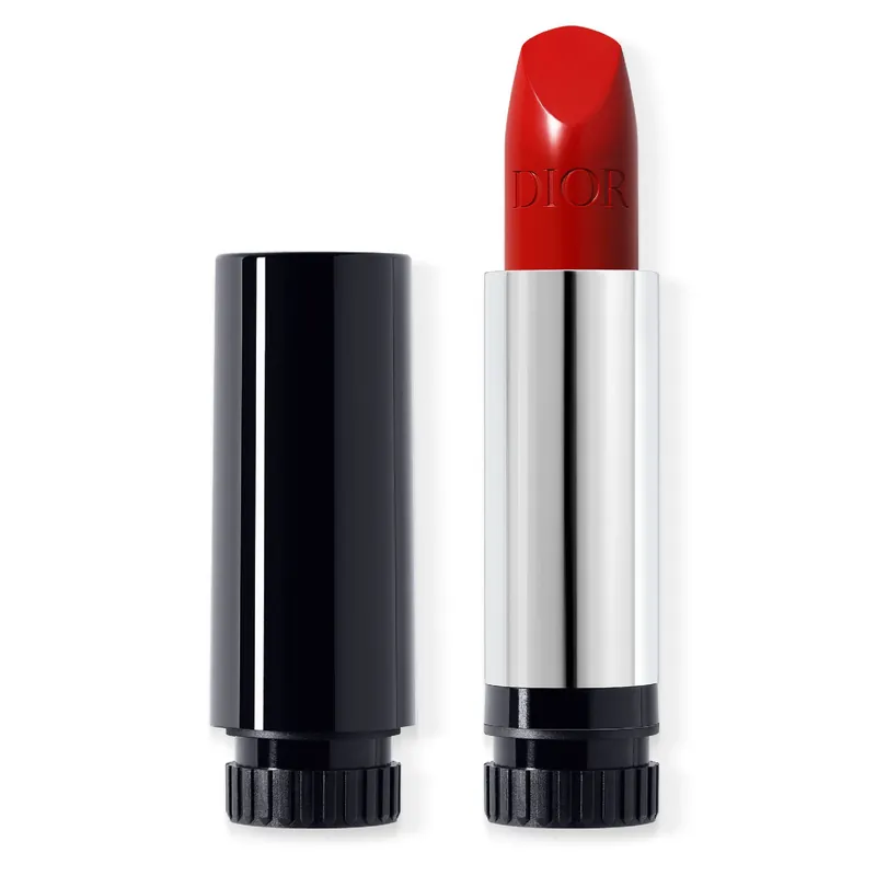 Preis Gesenkt Rouge Dior Lippenstift Refill Satin Lippenstift mit Couture-Farbe - Samt- und Satin-Finish - feuchtigkeitsspendende florale Lippenpflege - langer Halt 3.5 g