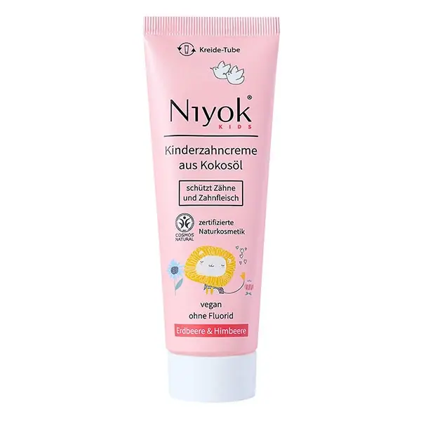 Begrenztes Angebot Zahncreme aus Kokosöl - Erdbeere & Himbeere KIDS Zahnpasta 75 ml