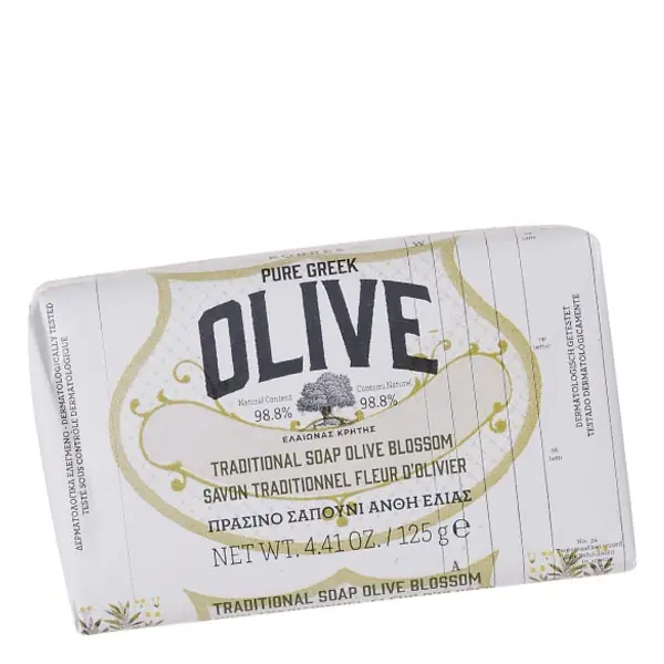 Pure Greek Olive Olive Blossom Soap Feste Seife 125 ml Markenware