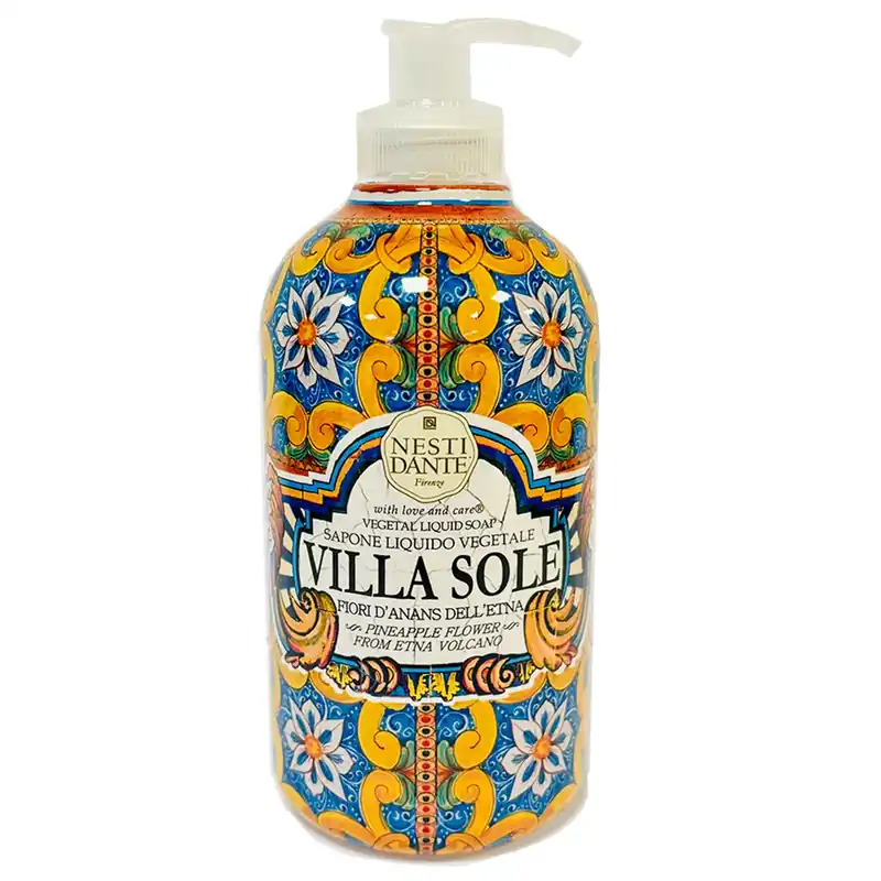 Markenprodukt Villa Sole Fiori D´Ananas Dell´Etna Liquid Soap Flüssigseife 500 ml