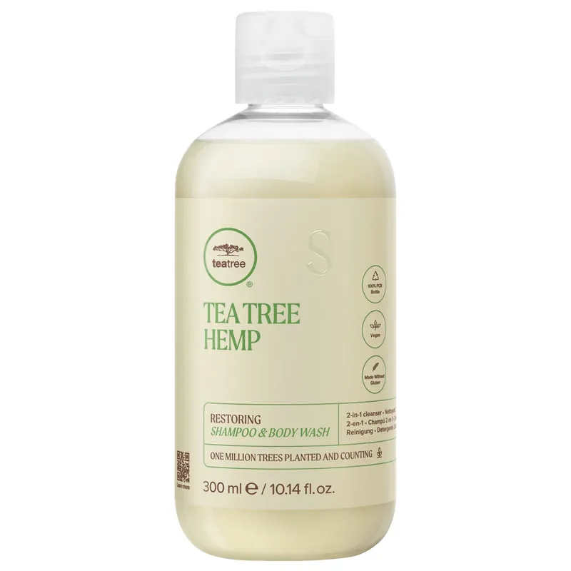 Tea Tree Hemp Restoring Shampoo & Body Wash 2in1 Shampoo und Duschgel 300 ml Neuheit
