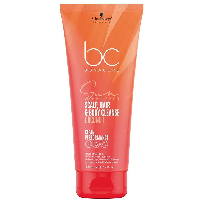 Must-Have BC Bonacure SUN PROTECT Scalp, Hair & Body Cleanse 3in1 Shampoo Conditioner und Duschgel 200 ml
