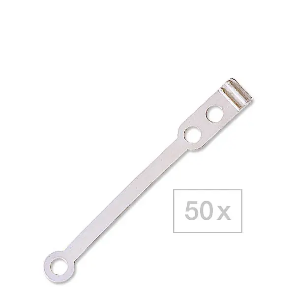 Ersatzgummis flach Dauerwellwickler Lang, für Wickler in Normalgröße. 50 Stück pro Packung. Neue Ware
