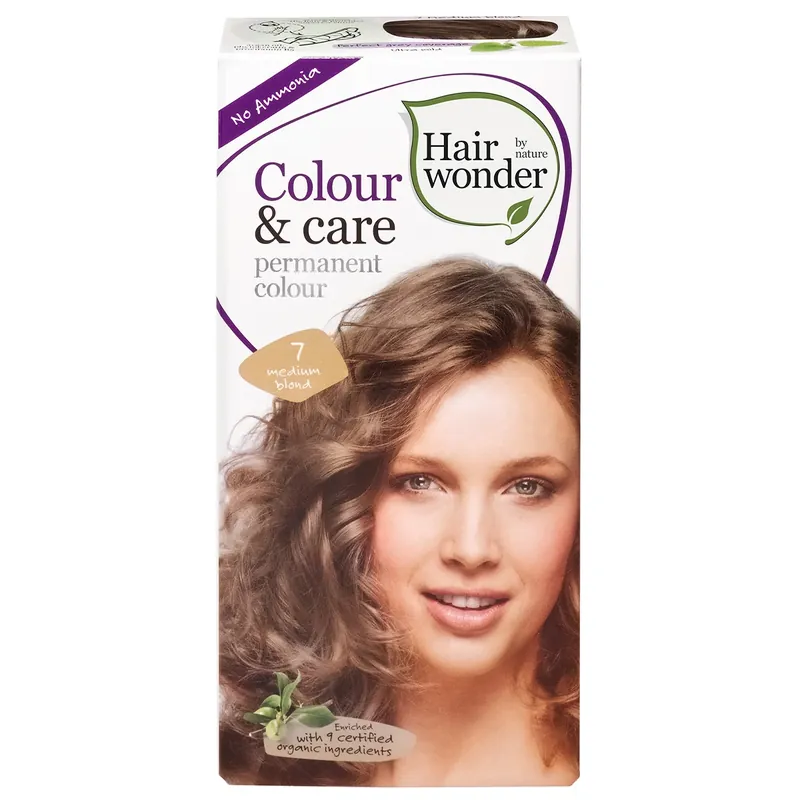 Colour & Care permanent colour 7 medium blond Haarfarbe 100 ml Günstig