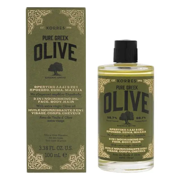 Zertifiziert Pure Greek Olive Nährendes 3 in 1 Öl Haaröl 100 ml