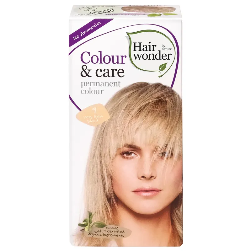 Colour & Care permanent colour 9 very light blond Haarfarbe 100 ml Garantierte Lieferung