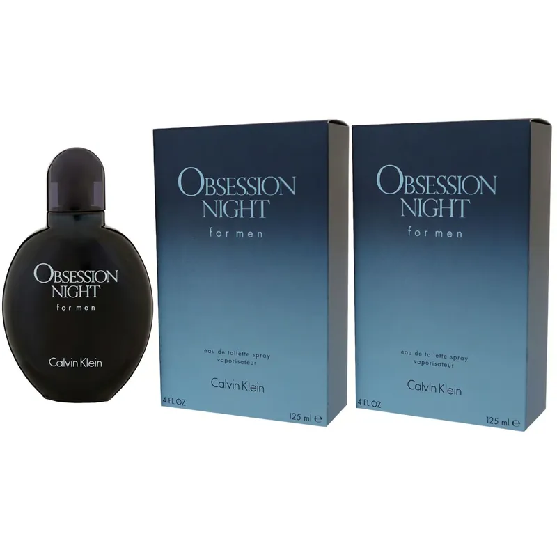 Calvin Klein Obsession Night for Man - Men 2 x 125 ml Eau de Toilette EDT Set Sonderaktion