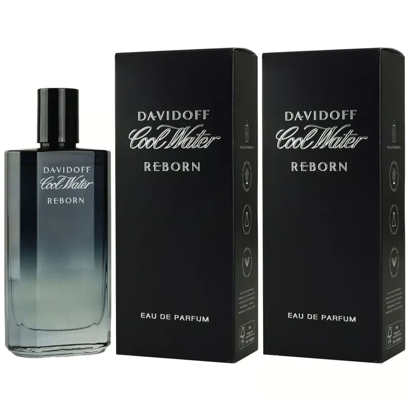 Schnäppchen Davidoff Cool Water Reborn 2 x 100 ml Eau de Parfum EDP Set Herren Parfum