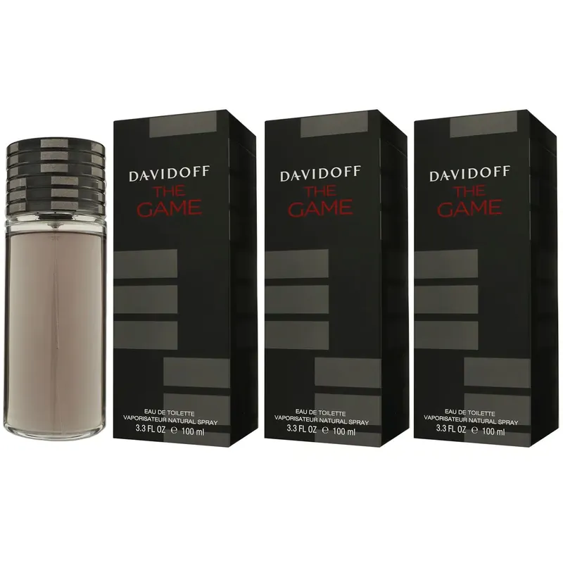 Bestpreis Davidoff The Game 3 x 100 ml Eau de Toilette EDT Set Herrenduft Herren Duft