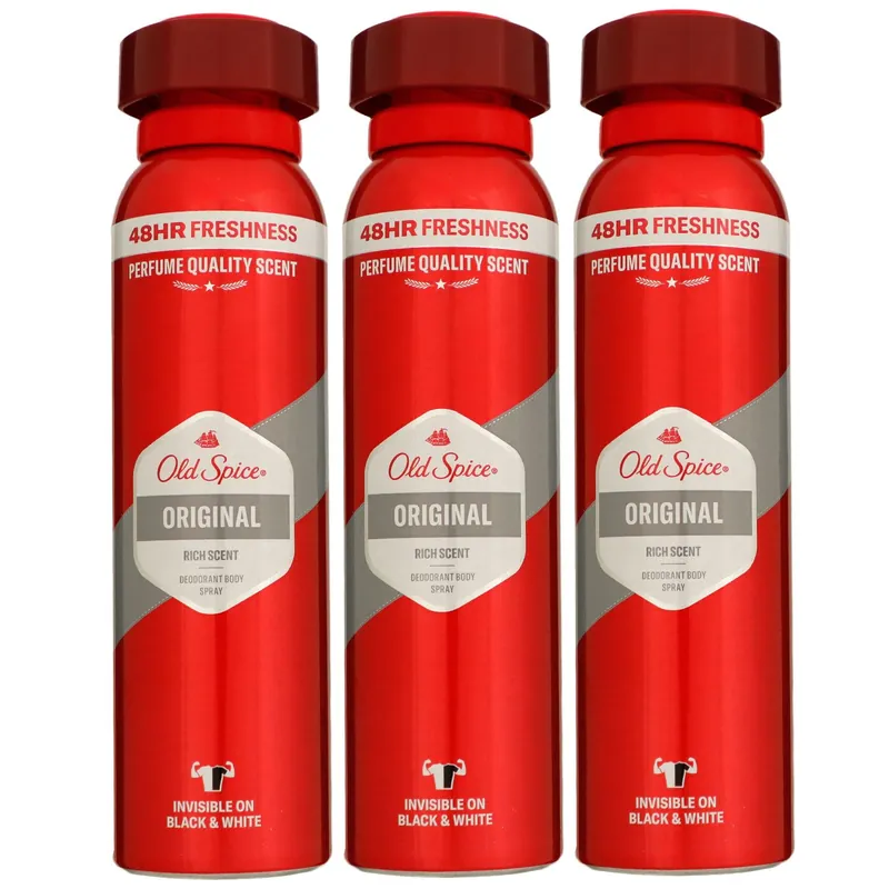 Beliebt Old Spice Original 3 x 150 ml Deodorant Spray Deospray Deo