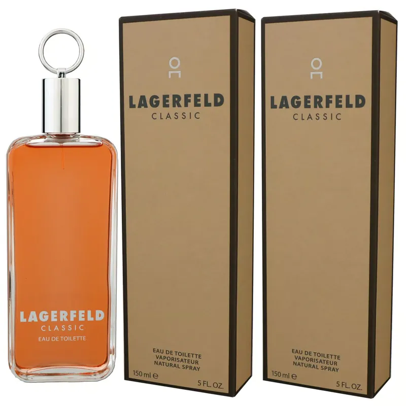 Letzte Chance Karl Lagerfeld Classic 2 x 150 ml Eau de Toilette EDT XXL Set Herrenduft