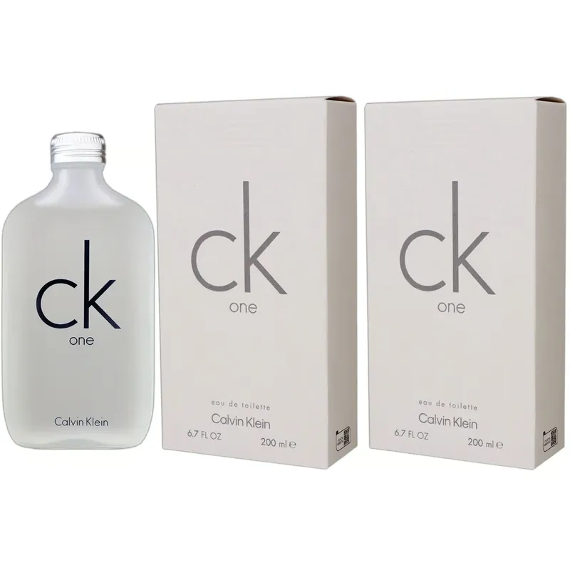 Calvin Klein CK One 2 x 200 ml Eau de Toilette EDT Unisex Set Spray Direktkauf