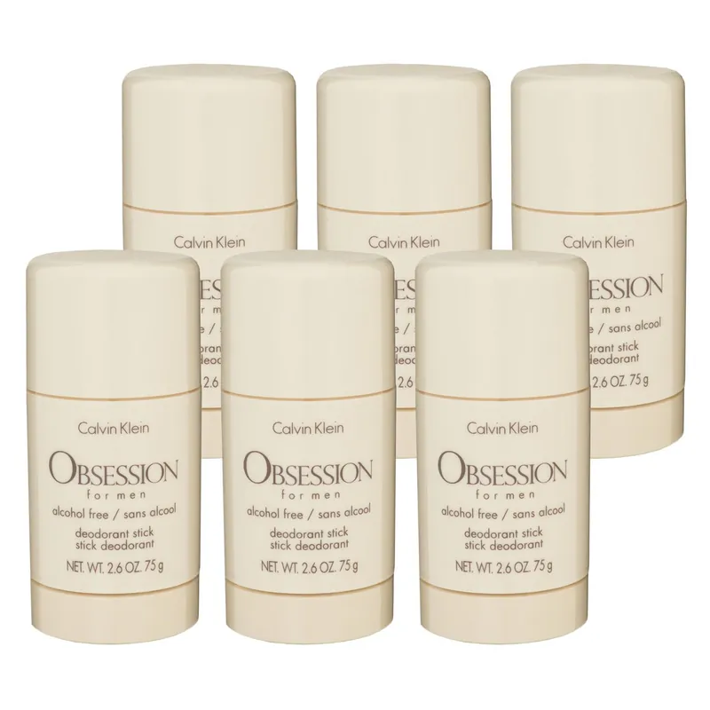 Calvin Klein Obsession for Men 6 x 75 ml Deostick Deo Stick Deodorant Set Abverkauf