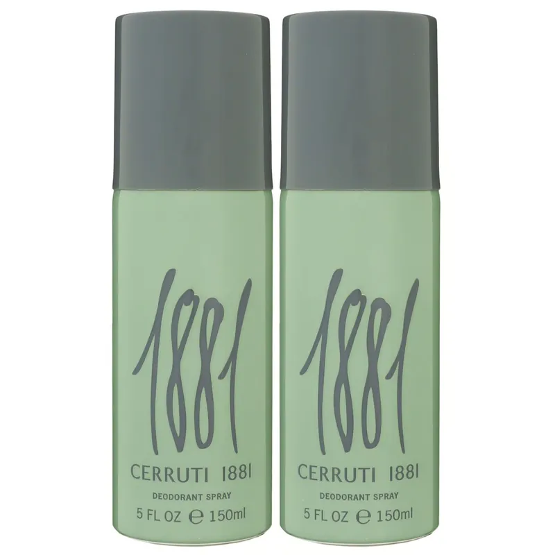 Cerruti 1881 pour Homme 2 x 150 ml Deospray Deodorant Spray Deo Spray Deodorant Set Solange Der Vorrat Reicht