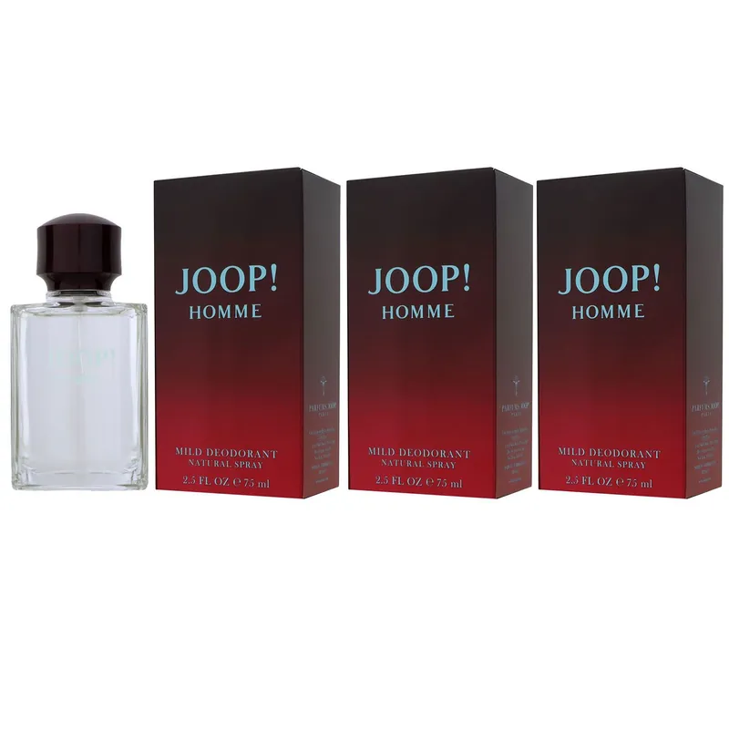 Joop Homme 3 x 75 ml Deo Spray Deospray Deodorant Set Expressversand