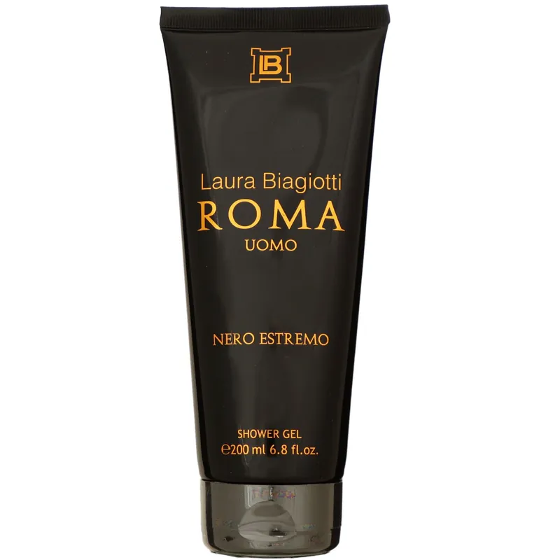 Knallerangebot Laura Biagiotti Roma Uomo Nero Estremo 200 ml Duschgel Showergel
