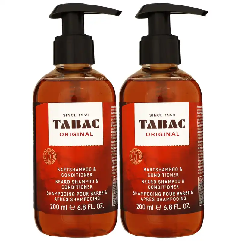 Tabac Original Bartshampoo & Conditioner 2 x 200 ml Bartpflege Set Herren Neuheit