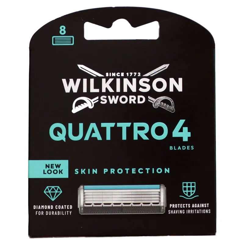 Wilkinson Sword Quattro Titanium Sensitive Rasierklingen 8 Stück Klingen Top-Angebot