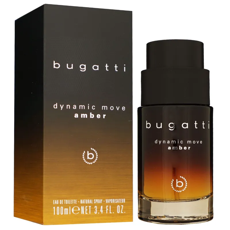 Bugatti Fashion Dynamic Move Amber 100 ml Eau de Toilette EDT Herrenduft Begrenztes Angebot