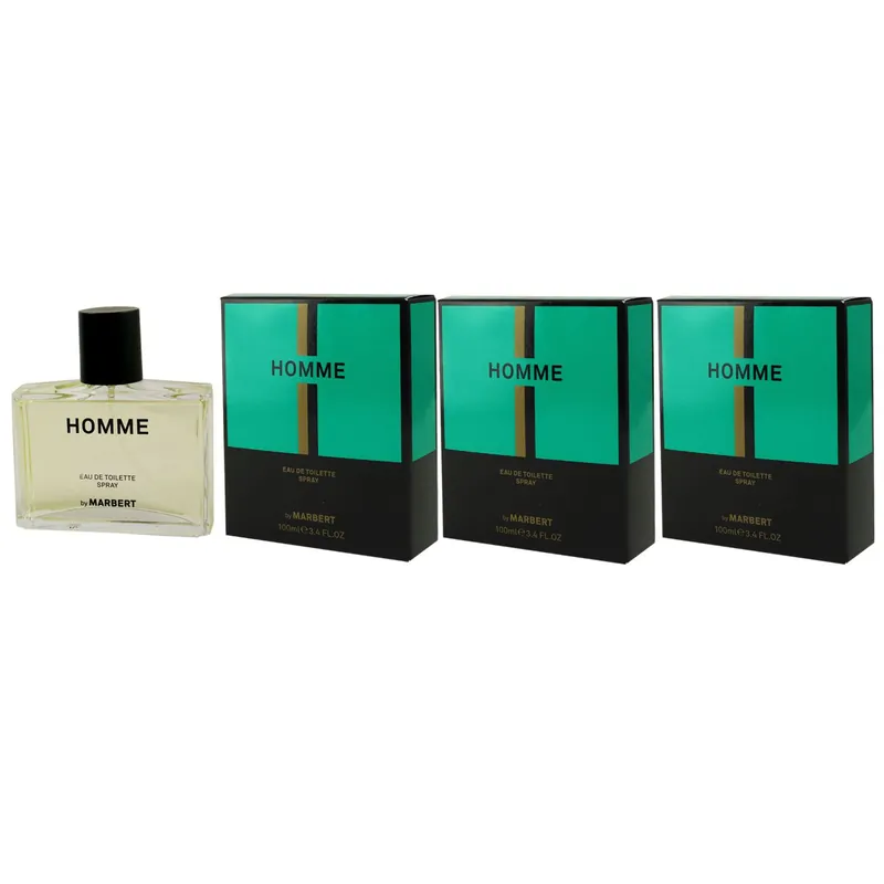 Preiswert Marbert Homme 3 x 100 ml Eau de Toilette EDT Set Herrenparfum Herrenduft Herren Duft
