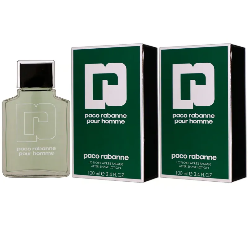 Meistverkauft Paco Rabanne pour Homme 2 x 100 ml Aftershave After Shave Lotion Set
