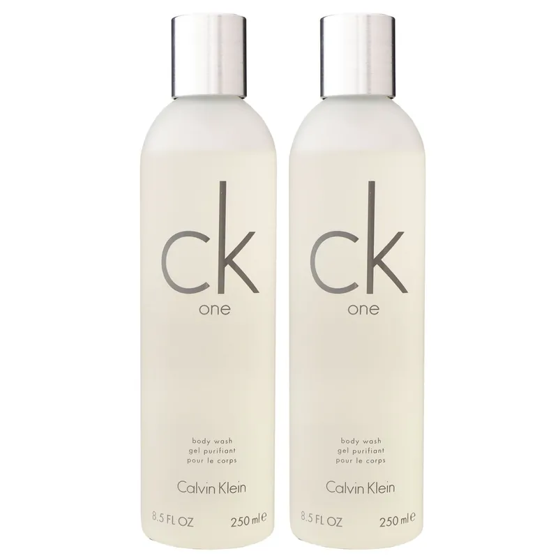 Markenprodukt Calvin Klein CK One 2 x 250 ml Body Wash Bodywash Showergel Duschgel Set