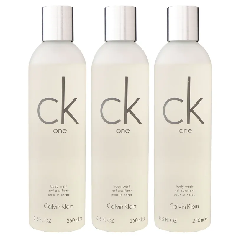 Calvin Klein CK One 3 x 250 ml Body Wash Bodywash Showergel Duschgel Set Solange Der Vorrat Reicht