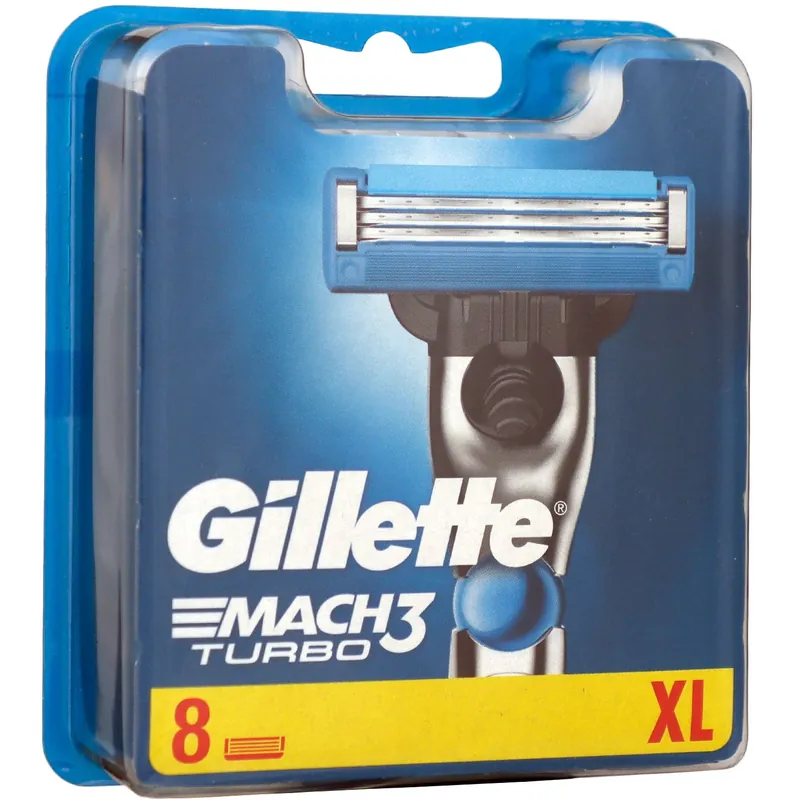 Wochenendangebot Gillette Mach3 Turbo Rasierklingen 8 Stück Klingen Ersatzklingen