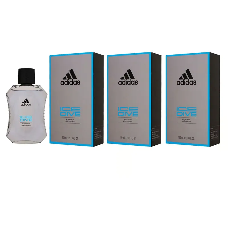 Adidas Ice Dive 3 x 100 ml Aftershave for Men After Shave Herren Set Sale