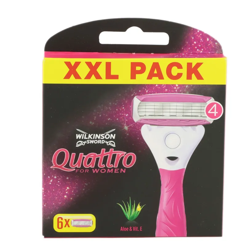 Wilkinson Sword Quattro for Women 6 x Rasierklingen Aloe Vera Jetzt Kaufen