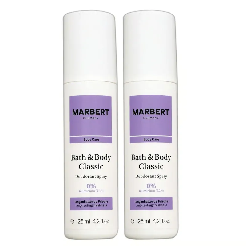 Meistverkauft Marbert Bath & Body Classic 2 x 125 ml Deospray Deodorant Deo Spray Deodorant Spray Deo Set