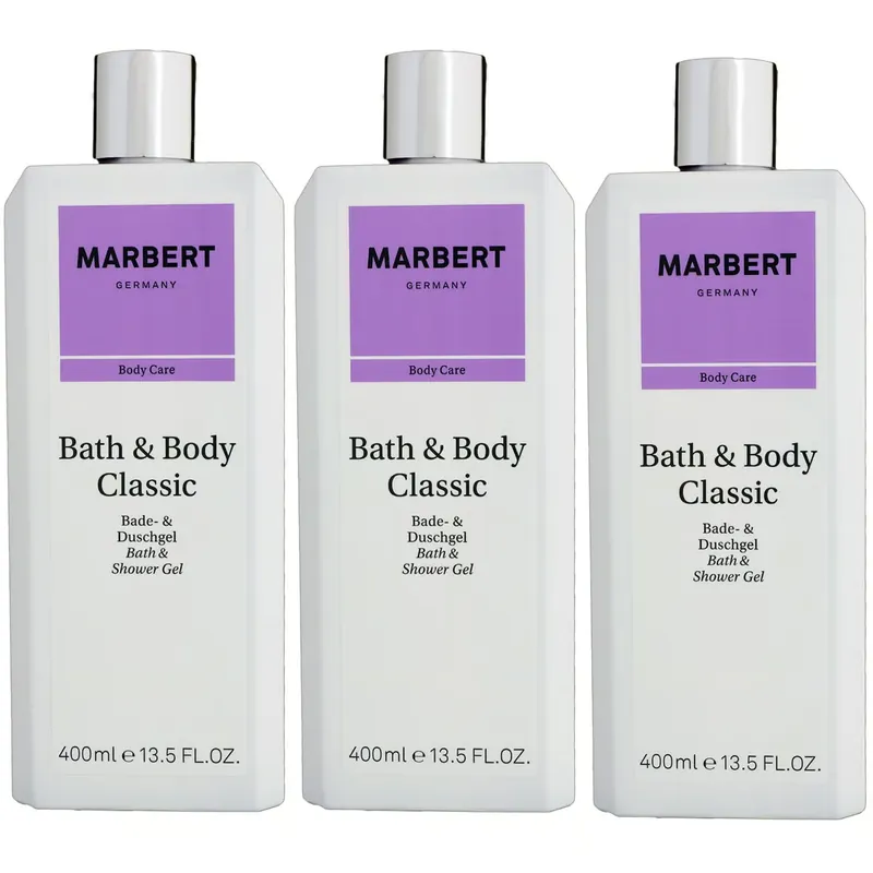 Neuheit Marbert Bath & Body Classic 3 x 400 ml Duschgel Set