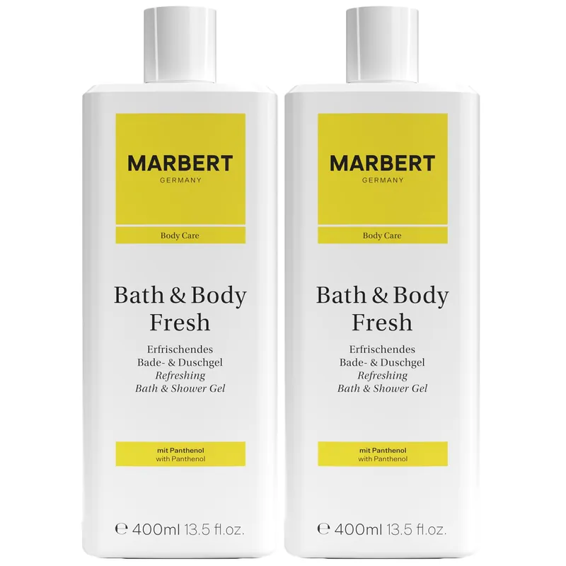 Marbert Bath & Body Fresh 2 x 400 ml Refreshing Duschgel Showergel Set Preis Gesenkt