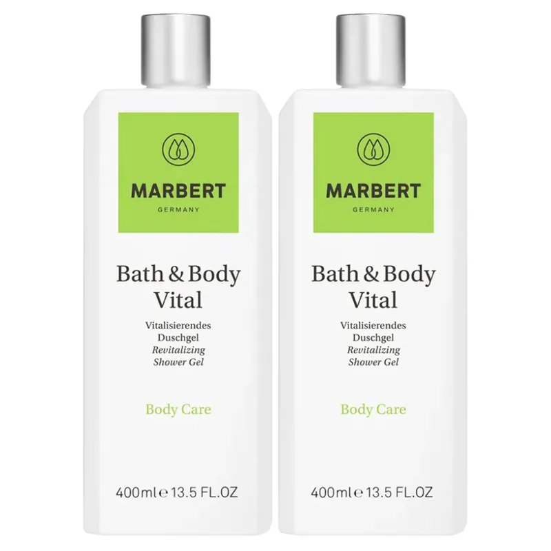 Marbert Bath & Body Vital 2 x 400 ml Duschgel Showergel Set Nur Heute