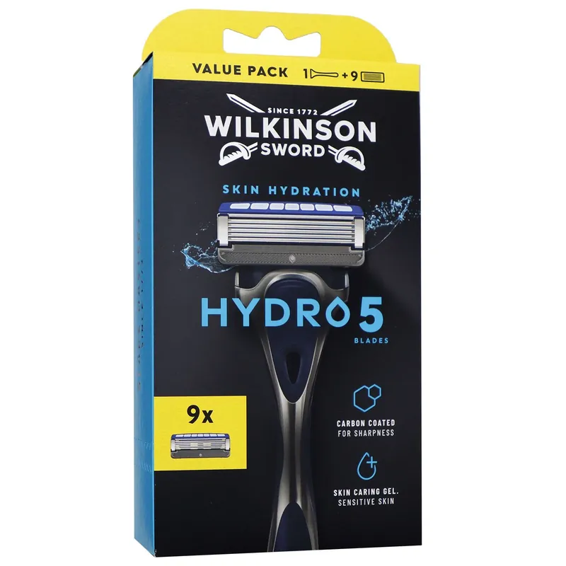 Direkt Vom Hersteller Wilkinson Hydro 5 Skin Protection Regular 1 Rasierer + 9 Rasierklingen