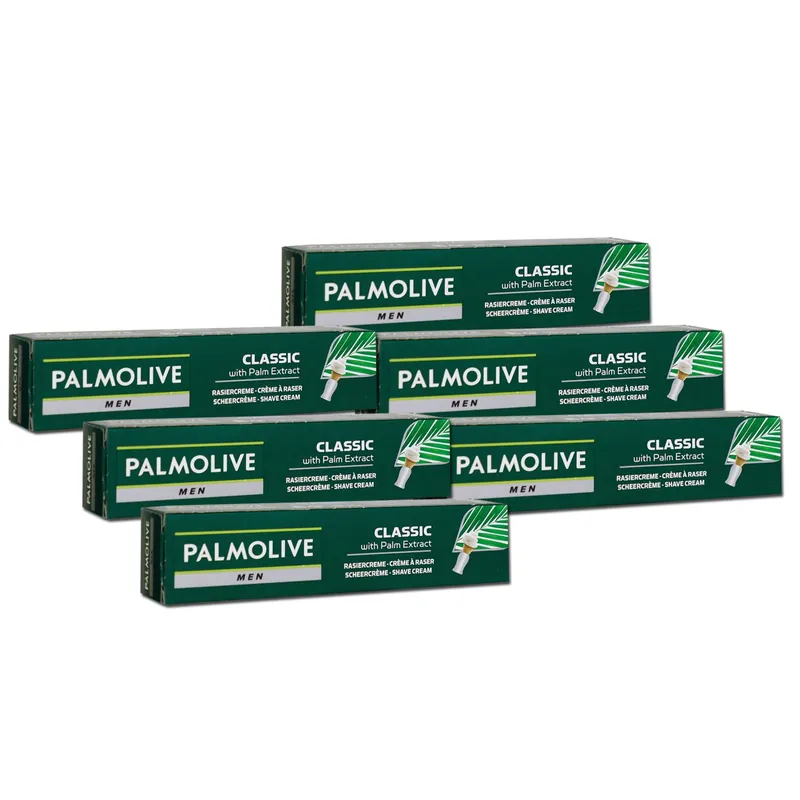 Kracherpreis Palmolive Men Classic 6 x 100 ml Rasiercreme mit Palmenextrakt Set