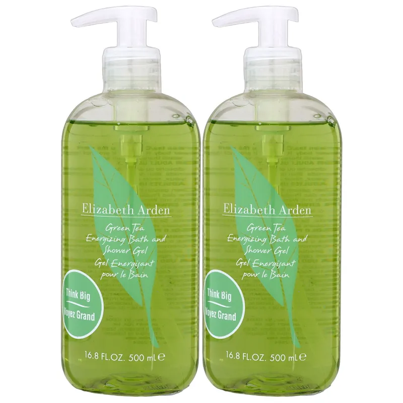 Sonderangebot Elizabeth Arden Green Tea 2 x 500 ml Duschgel Showergel Shower Gel Set